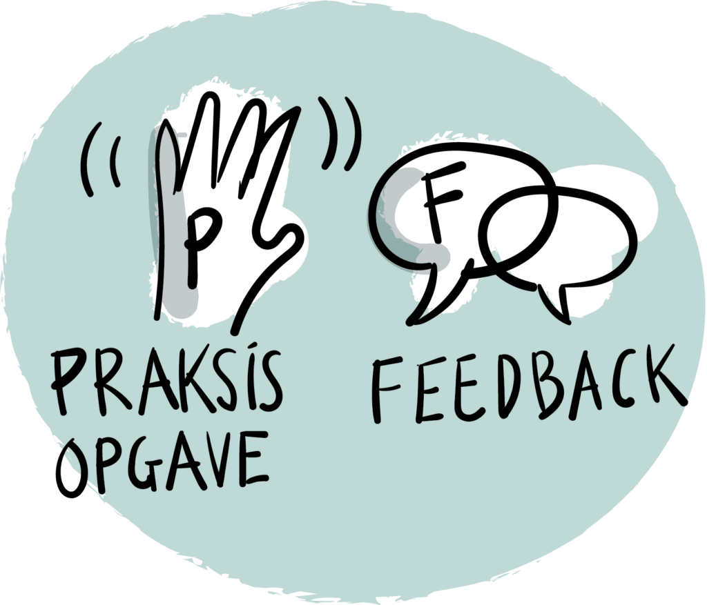 Illustration af praksis og feedback